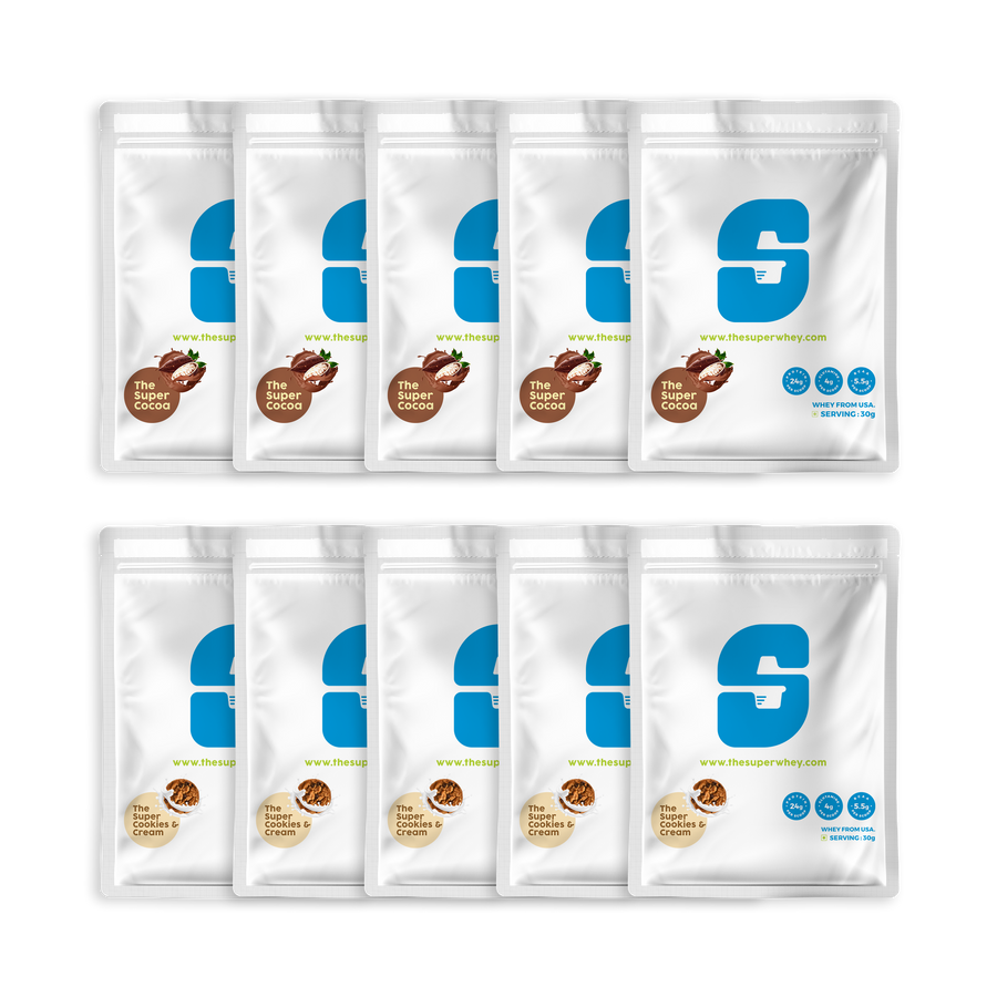 WHEY PROTEIN  - The Super Combo (MIX PACK OF 10)